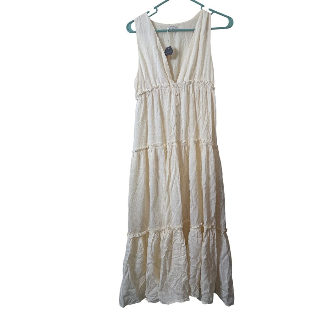 Shop Neighbor Beginning Midi Yellow Dress Size S c2